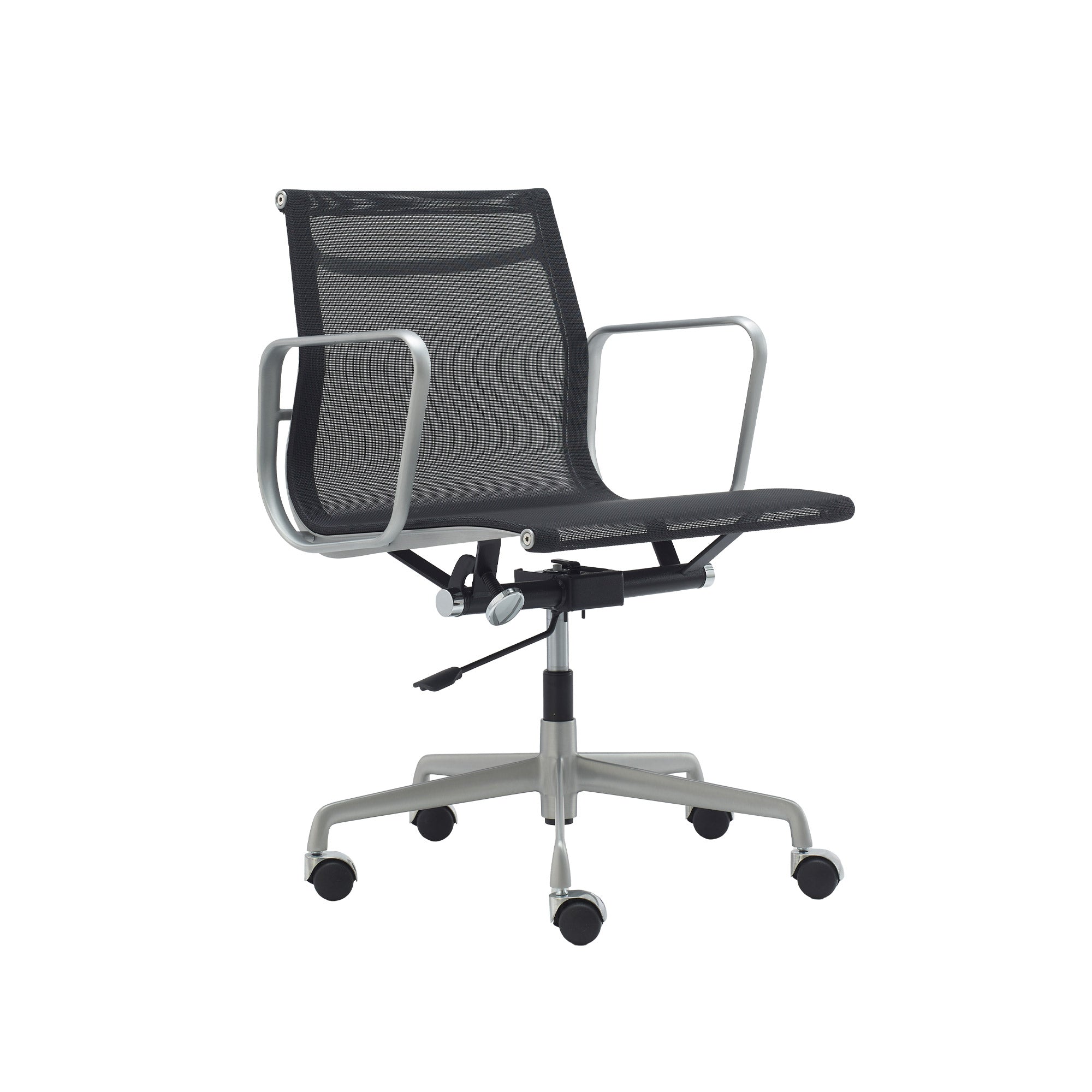 Silla EA117, aluminio satinado